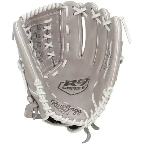 Rawlings R9 12.5" Fastpitch Softball Glove: R9SB125-18G-3/0 - Image 2