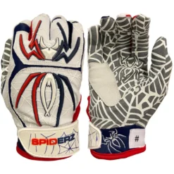 2022 Spiderz HYBRID Limited Edition Batting Gloves: USA Patriot