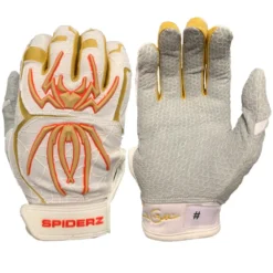2020 Spiderz Endite Batting Gloves: COLLINS Signature Model White/Gold