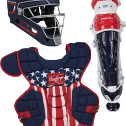 Rawlings ADULT USA VELO 2.0 Catcher's Gear Box Set: CSV2A-NSW