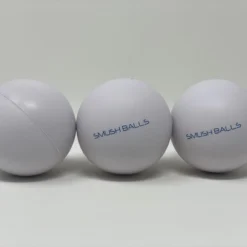 One Dozen (12) SMUSHBALLS The Ultimate Indoor & Outdoor Batting Practice Ball: White
