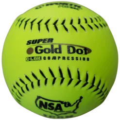 Worth 12" Super Gold Dot NSA Slowpitch Softballs 44/400 (Dozen): NI12SY