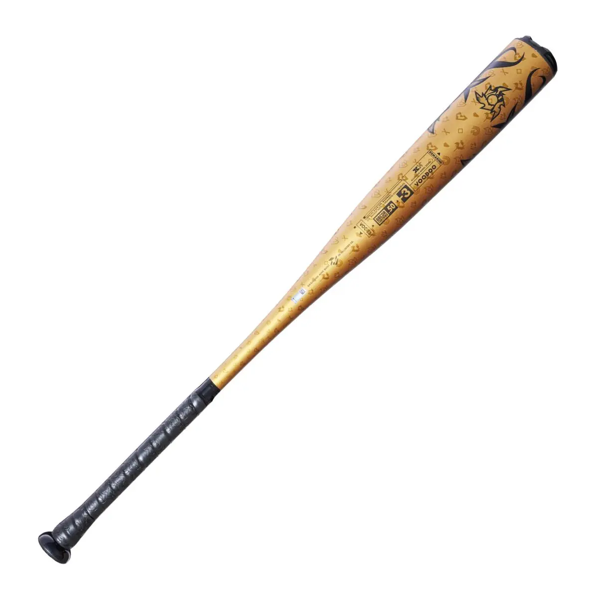 2023 DeMarini Voodoo One Gold BBCOR (-3) Baseball Bat: WBD2352010 - Image 7