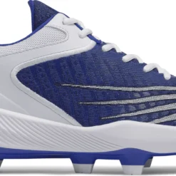 New Balance Men's PL4040V6 Baseball And Softball Molded Cleat: Royal / White