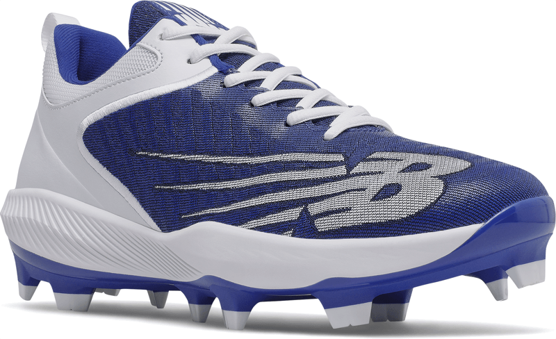 New Balance Men's PL4040V6 Baseball And Softball Molded Cleat: Royal / White - Image 2