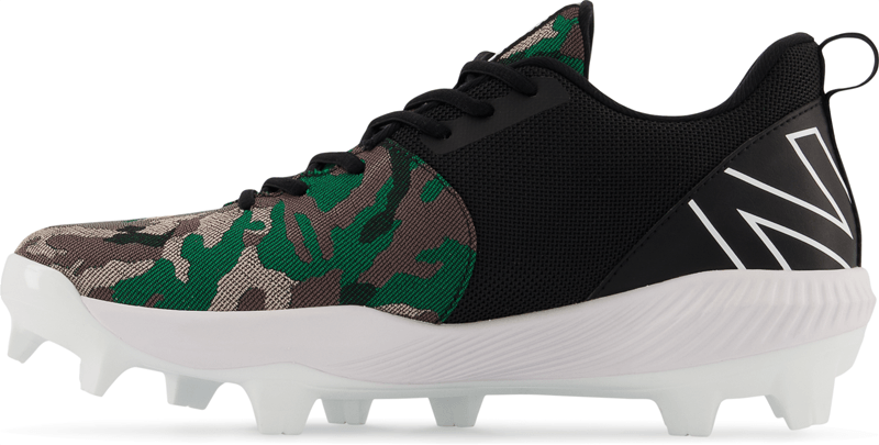 New Balance Men's PL4040V6 Baseball And Softball Molded Cleat: Camo / White - Image 2