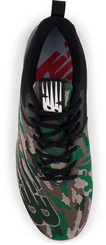 New Balance Men's PL4040V6 Baseball And Softball Molded Cleat: Camo / White - Image 4