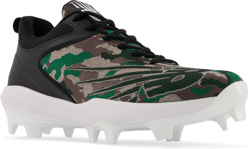 New Balance Men's PL4040V6 Baseball And Softball Molded Cleat: Camo / White - Image 3
