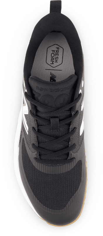 New Balance Fresh Foam 3000 V6 (Black & White Gum Sole) Turf Trainer: T3000BK6 - Image 4