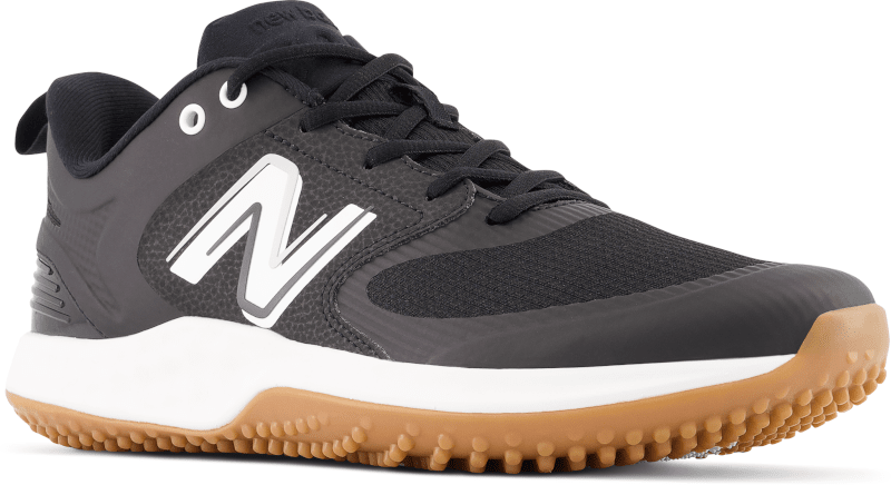 New Balance Fresh Foam 3000 V6 (Black & White Gum Sole) Turf Trainer: T3000BK6 - Image 2