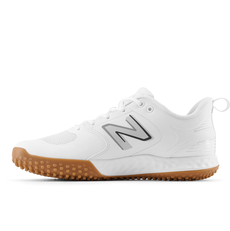 New Balance Fresh Foam 3000 V6 (White & White Gum Sole) Turf Trainer: T3000TW6 - Image 3