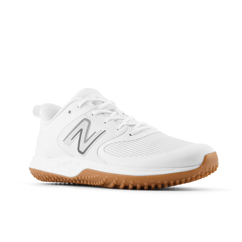 New Balance Fresh Foam 3000 V6 (White & White Gum Sole) Turf Trainer: T3000TW6 - Image 2