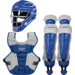 Rawlings Adult Royal/White VELO 2.0 Catcher's Gear Box Set: CSV2A-R/W