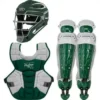 Rawlings Intermediate Dark Green VELO 2.0 Catcher's Gear Box Set: CSV2I-DG/W