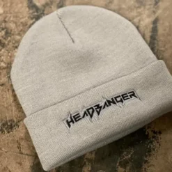 HB Sports Headbanger Sports OG Logo'd Cuff Beanies: Grey