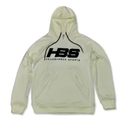 HB Sports Inc. Headbanger Sports Performance Fleece Line Hoodie W/ Kangaroo Pocket: Cream
