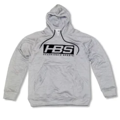 HB Sports Inc. Headbanger Sports Performance Fleece Line Hoodie W/ Kangaroo Pocket: Heather Gray