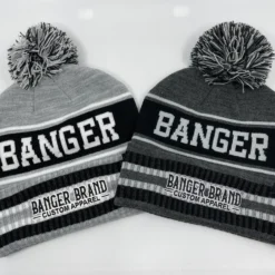 HB Sports Banger Brand Custom Heather Winter Pom-Pom Beanie