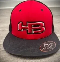 HB Sports Exclusive ES342 Fitted Baseball And Softball Hat: Wolfpack