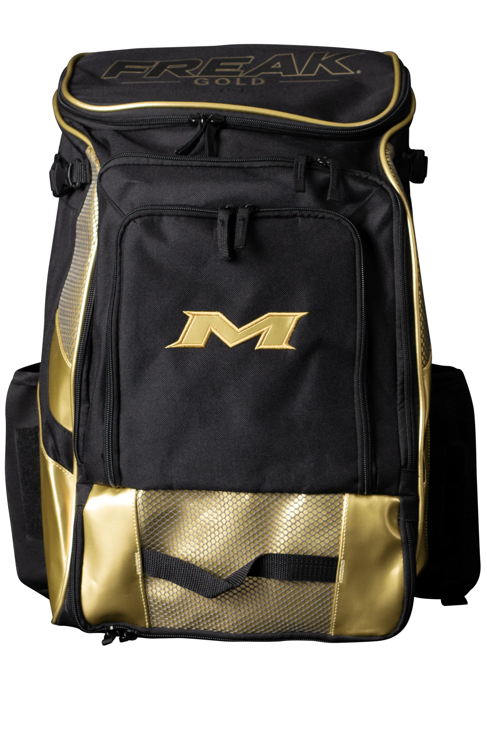 2022 Miken MK7X Baseball & Softball Backpack (Freak Gold Series): MKMK7X-BP-GLD