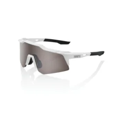100% SPEEDCRAFT XS Matte White - HiPER Silver Multilayer Mirror Lens