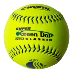 Worth 11" USSSA Super Green Dot Classic W Composite Softballs (Dozen): UC11CY