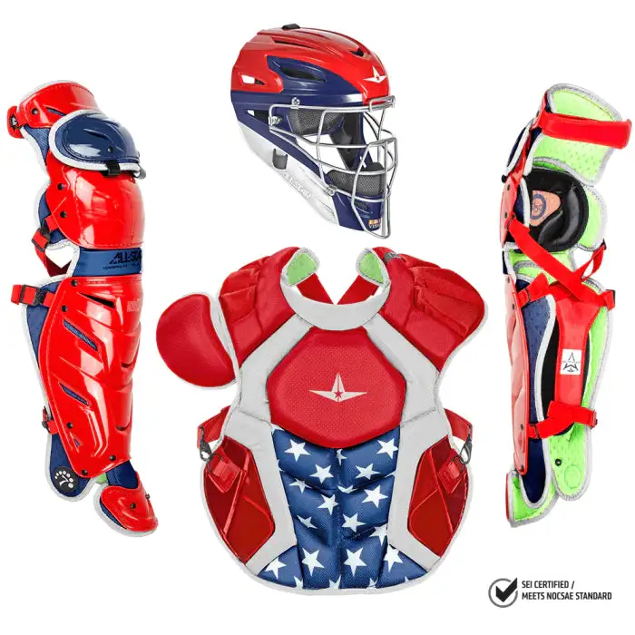 All-Star S7 AXIS (Adult) Two Tone Catcher's Kit NOCSAE APPROVED: CKCCPRO1X-TT - Image 7